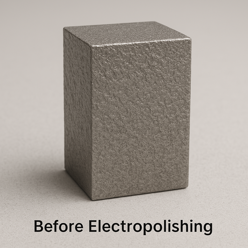 Stainless steel surface before electropolishing