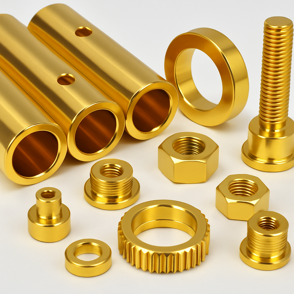 Metal parts with gold and silver electroplating